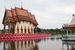 Thai temple Wat Plai Laem on the water